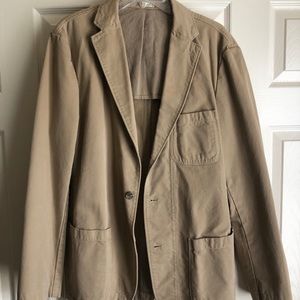 J-Crew khaki casual blazer.